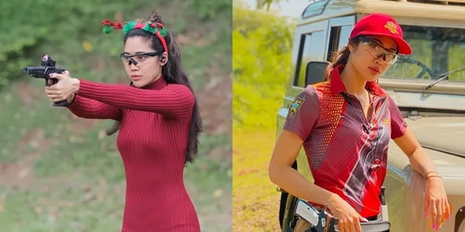 Ungkap Pernah Alami Pelecehan, 11 Potret Widi Vierratale yang Kini Jadi Instruktur Menembak - Aura Garang dan Cantik Terpancar 