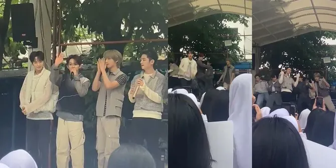 Viral Boyband Korea WHIB Datangi SMAN 70 Jakarta, Sukses Bikin Heboh - Sempat Dikira Pensi