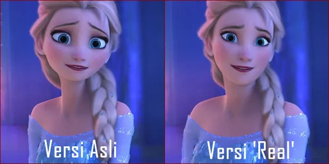 Wajah Para Tokoh Disney Dijadikan Lebih Real, Aneh Atau Cantik?