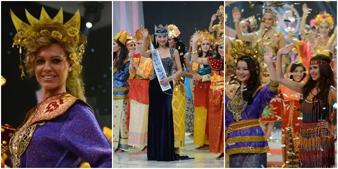 Warna-Warni Busana Daerah di Pembukaan Miss World 2013