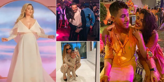 Weekly Hot IG: Pengumuman Kehamilan Katy Perry - Nick Jonas Ikut Priyanka Chopra Rayakan Festival Holi di India