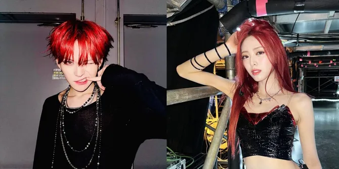 Yoshi TREASURE hingga Yuna ITZY, 8 Potret Terbaru Idol K-Pop dengan Rambut Merah - Menyala Abangku!