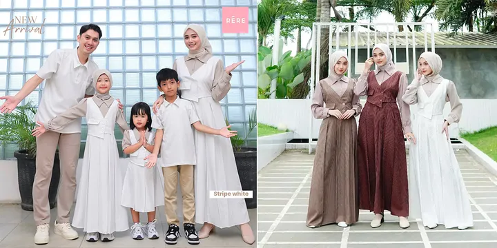 Model Sarimbit Kekinian, Inspirasi Tampil Kompak dan Elegan Bareng Keluarga Saat Lebaran 4