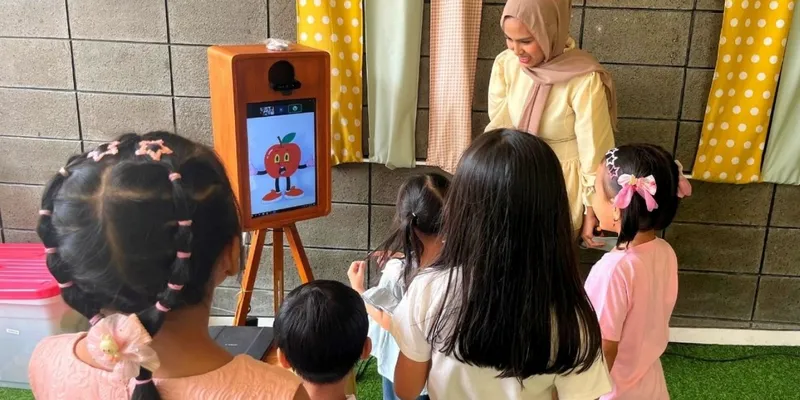 MDP Malang Hadirkan Karakter Digital Interaktif di Workshop Papoom, Hasil Gambar Anak Jadi Kenang-kenangan!