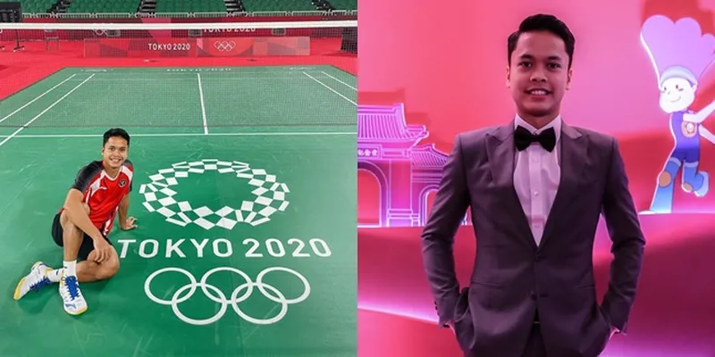 8 Potret Anthony Ginting yang Raih Medali Perunggu Olimpiade Tokyo 2020, Senyum Manisnya Bikin Para Wanita Terpesona
