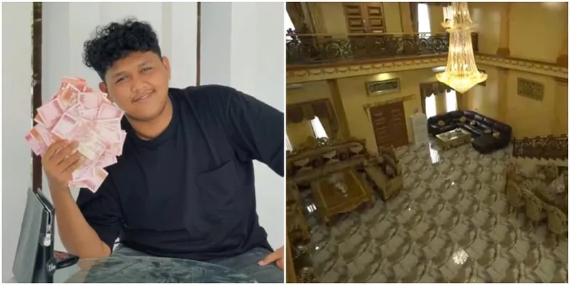 8 Potret Mewahnya Rumah Tiktoker Alam Nur yang Viral, Mirip Istana Kerajaan - Bertabur Emas di Setiap Sudut