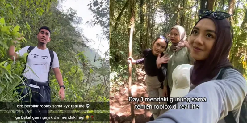 Begini Pendaki Roblox Saat Mendaki Gunung di Dunia Nyata
