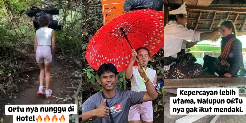 Potret Hebatnya Bocah Bule Naik Gunung Hanya Ditemani Tiga Porter dan Guide Tanpa Orang Tua
