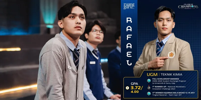 Potret Tampannya Rafael David Peserta COC Season 2, Mahasiswa Teknik Kimia UGM -  Banyak Prestasi!