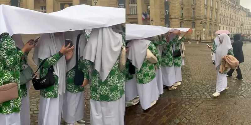 Potret Viral Siswi Al Azhar Studi Tour ke Prancis, Netizen Merasakan Kesenjangan Sosial