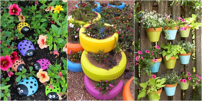 10 Ide DIY Menghias Taman Agar Makin Colorful Fun 
