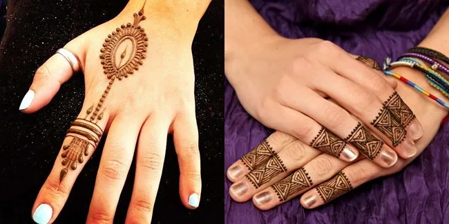 8 Desain Mehndi Super Sederhana Untuk Pemula - Vemale.com