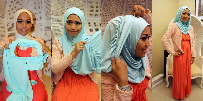 Cantiknya Hijab Tutorial Ala Hanna (Dewi Sandra) - Vemale.com