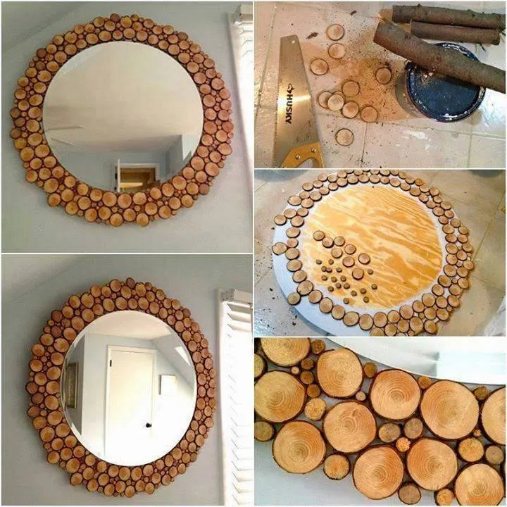 Diy Hiasan Rumah Sederhana Tapi Epik Keren Banget Vemale Bayang Kayu Yang Dipotong Potong Lalu Dijadikan Bingkai Kaca Keren Ya