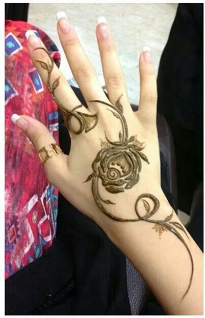 Paling Bagus 30 Gambar Henna Tangan Bunga Mawar Koleksi Bunga Hd Henna tangan model rose plant. koleksi bunga hd