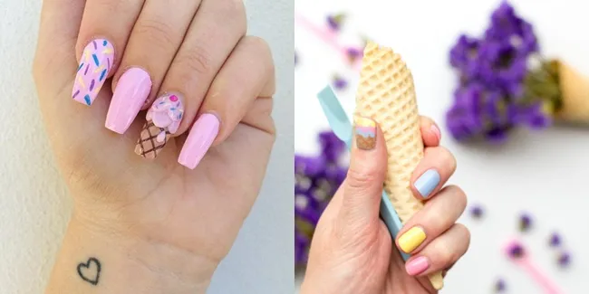 Nail Art Es Krim Untuk Bikin Kukumu Makin Cute Abiss 