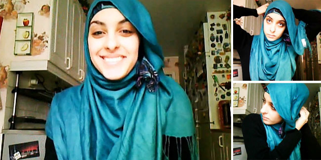 Tutorial Hijab Pashmina SehariHari Menutup Dada  Vemale.com