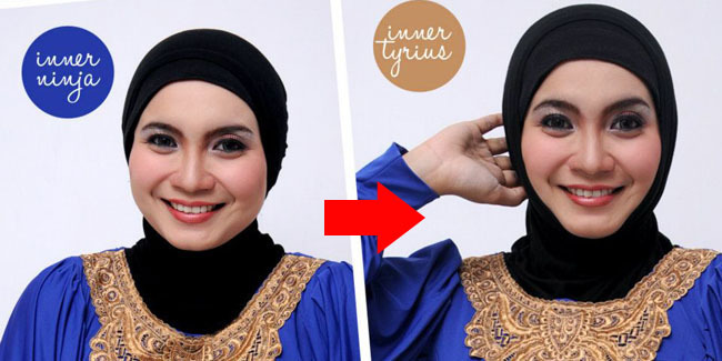 Tips Hijab: Wajah Lebih Tirus Dengan Tyrius Inner  Vemale.com