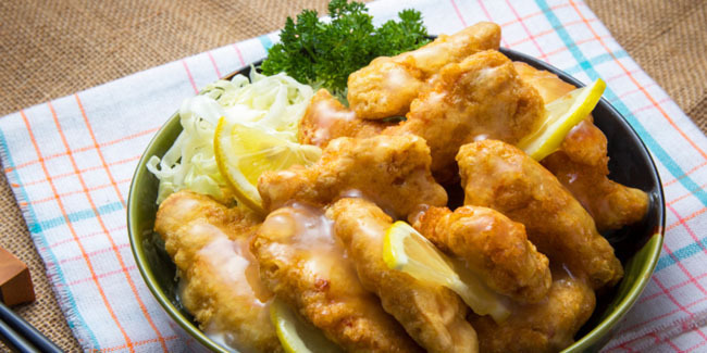 Resep Ayam Crispy Saus Lemon