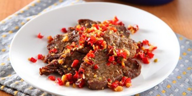 Resep Daging Goreng Tabur Cabe - Vemale.com