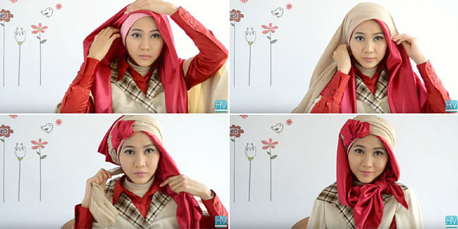 Tutorial Hijab 2 Lapis Dengan Pita Untuk Percantik Penampilanmu  Vemale.com