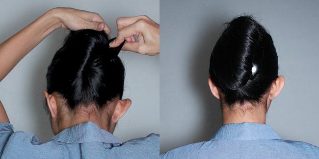  Tutorial Cepol Rambut Simple Ala Pramugari Vemale com