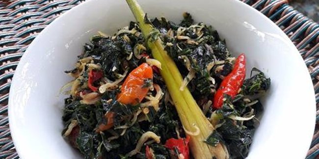 Image result for tumis daun singkong teri