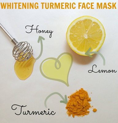 Bahan-bahan masker kunyit pemutih wajah. | Foto: copyright healthmunsta.hubpages.com