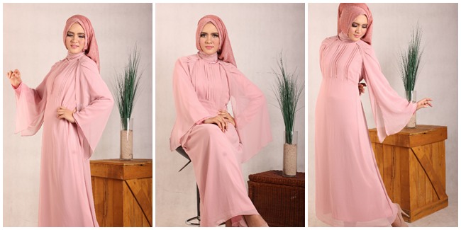 Abaya Hijab Pastel