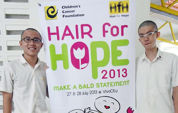 Murid Victoria Junior College - Hair for Hope