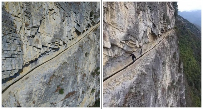 Gunung yang digali oleh Huang bersama warga | Photo: Copyright oddyticentral.com