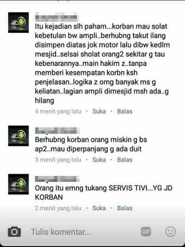 Pembelaan seorang pengguna facebook bahwa MA bukan pencuri amplifier/copyright facebook.com/sakatanesia