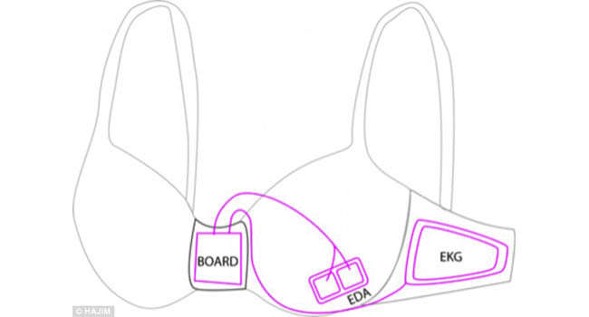 Rancangan bra untuk mengontrol nafsu makan | Foto: dailymail.co.uk