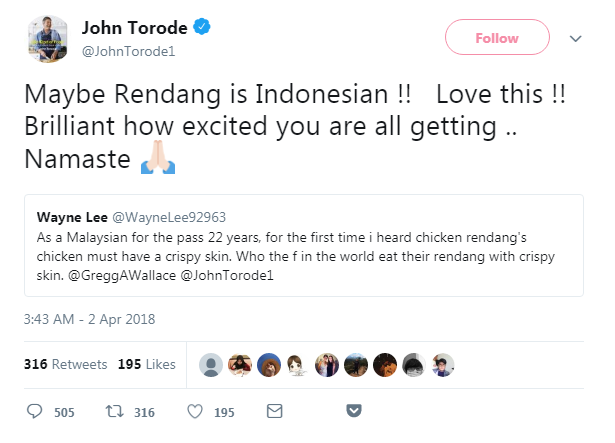 Rendang Crispy, Menuai Komentar Netizen Hingga Petinggi Negara - 2