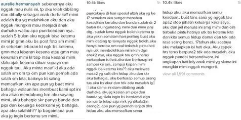 Hasil gambar untuk curhatan aurel tentang kd di instagram