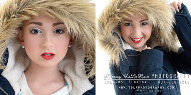 Talia menjadi winter model | (c) Tammy DeLaRosa Photography