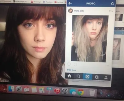 Amanda berusaha menemukan 'kembarannya' tersebut di internet. | Foto: copyright buzzfeed.com