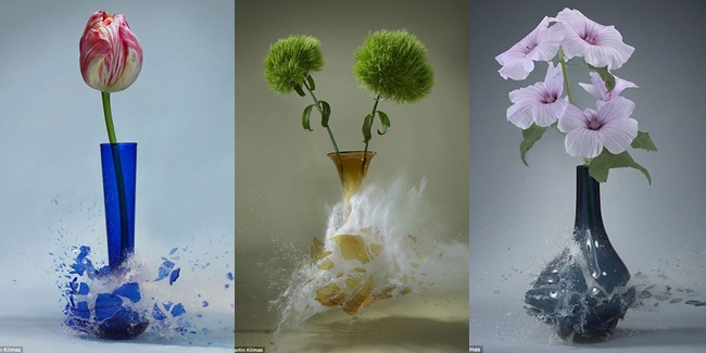 Bunga dalam vas yang terlihat tak sama lagi. | Foto: copyright dailymail.co.uk