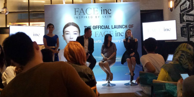 Jumpa pers launching The Face Inc di Jakarta/Vemale.com/Zika Z