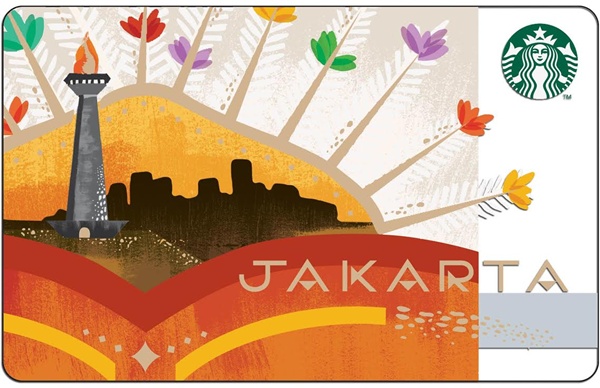 Kartu Starbucks terbaru dengan edisi kota Jakarta | Photo: Copyright Doc Vemale.com