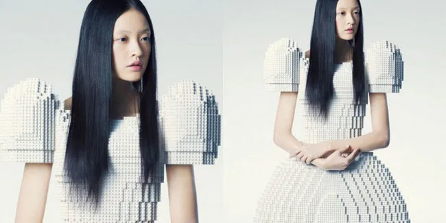 Lego Wedding Dress | (c) gizmodiva