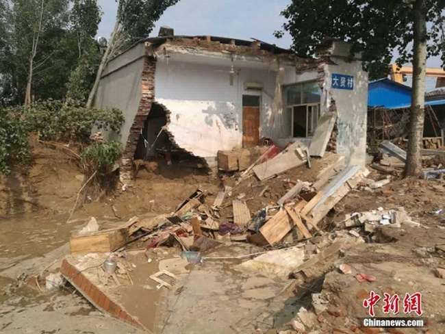 Kondisi desa Gao setelah diterjang banjir | Photo: Copyright shanghaiist.com