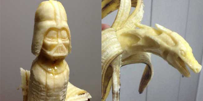 Pisang ukir buatan Yamada | (c) Kotaku