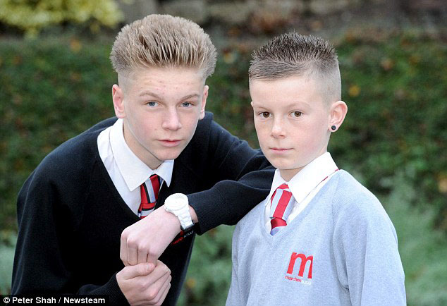 Keiran Matthews dan saudaranya | Foto: copyright dailymail.co.uk