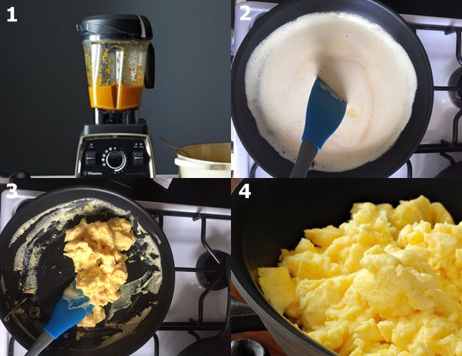 Rahasia membuat scrambled egg lembut tanpa tambahan apa pun/copyright Food52.com