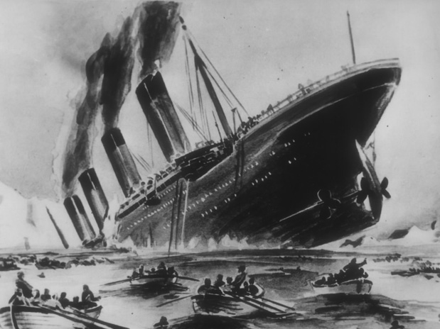 Ilustrasi saat Titanic tenggelam | Foto: copyright nationalpost.com