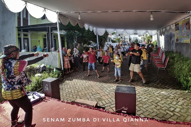 Zumba di Villa Qianna, Batu/copyright Sahabat Anak Kanker